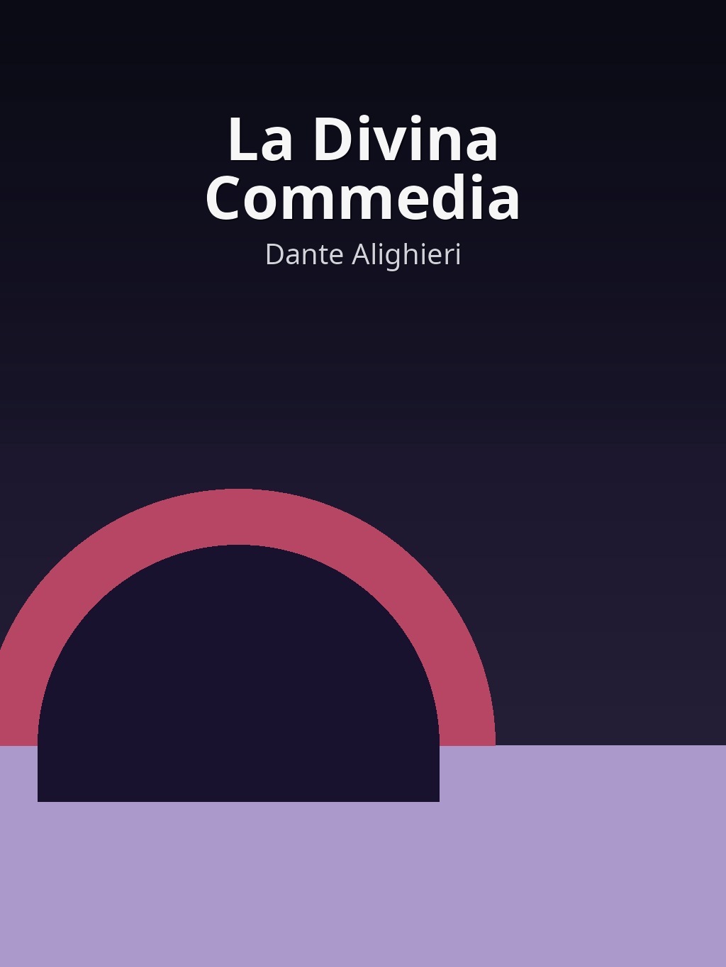 La Divina Commedia by Dante Alighieri book cover