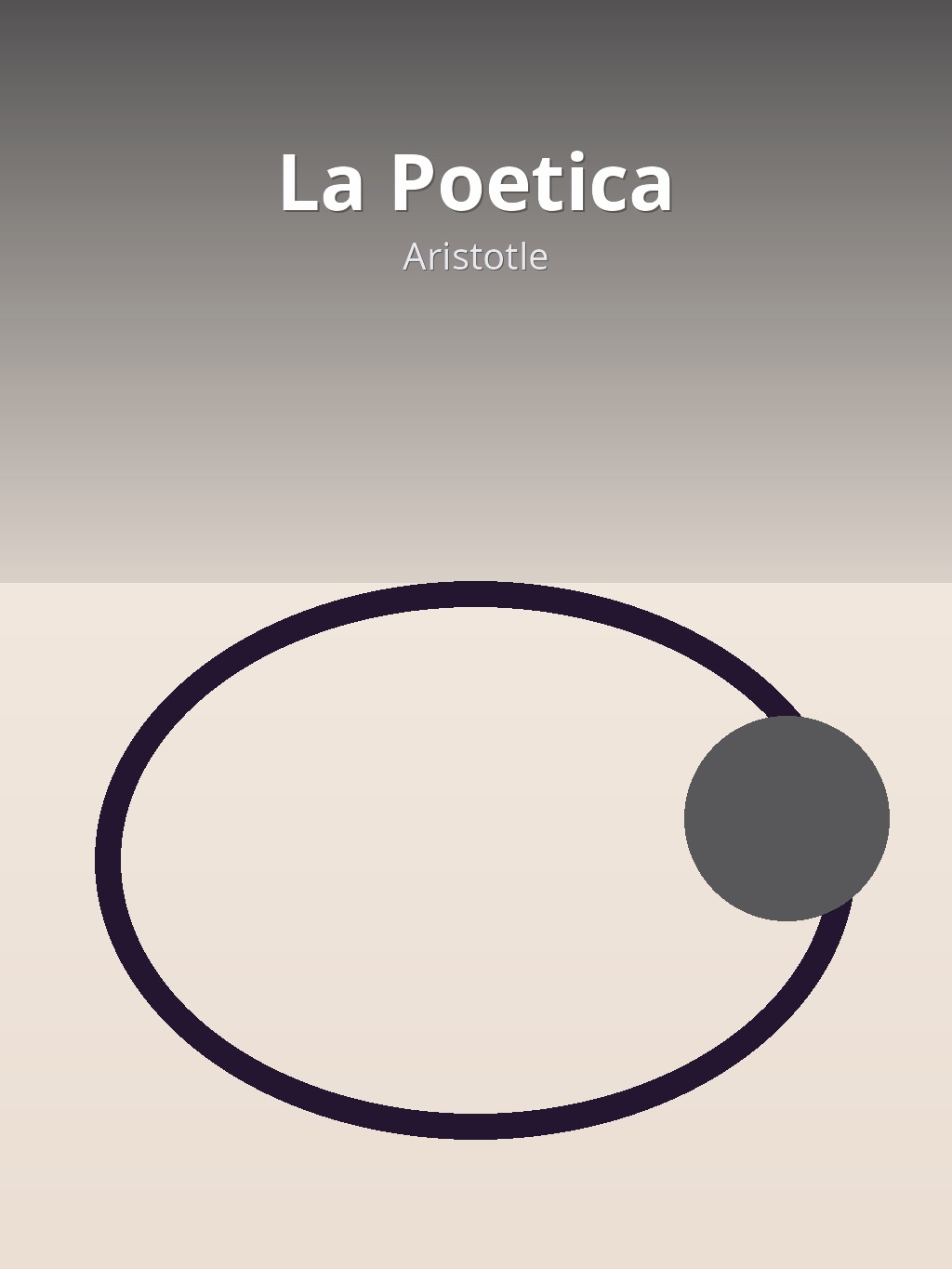 La Poetica by Aristotle book cover