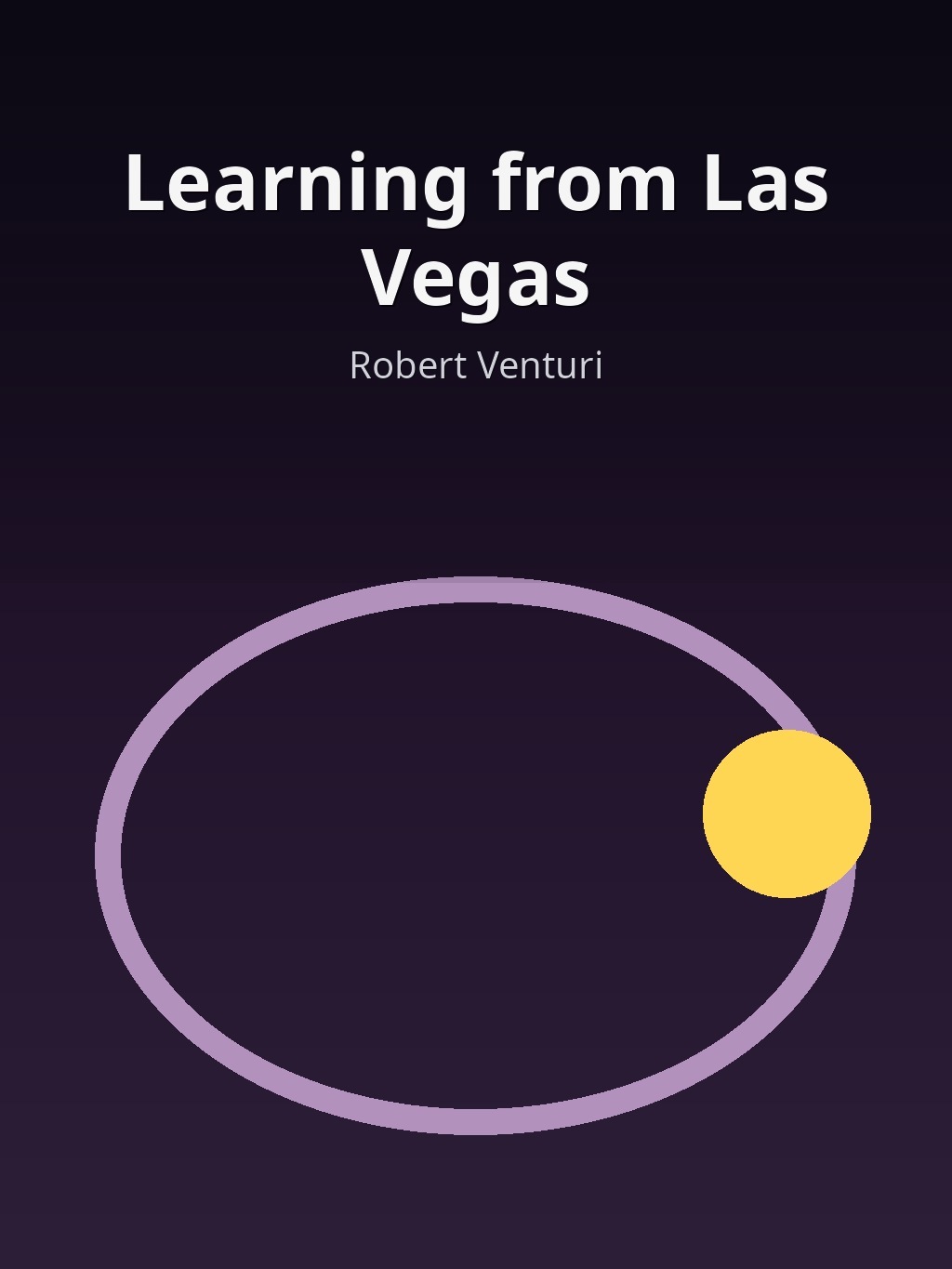 Learning from Las Vegas by Robert Venturi book cover