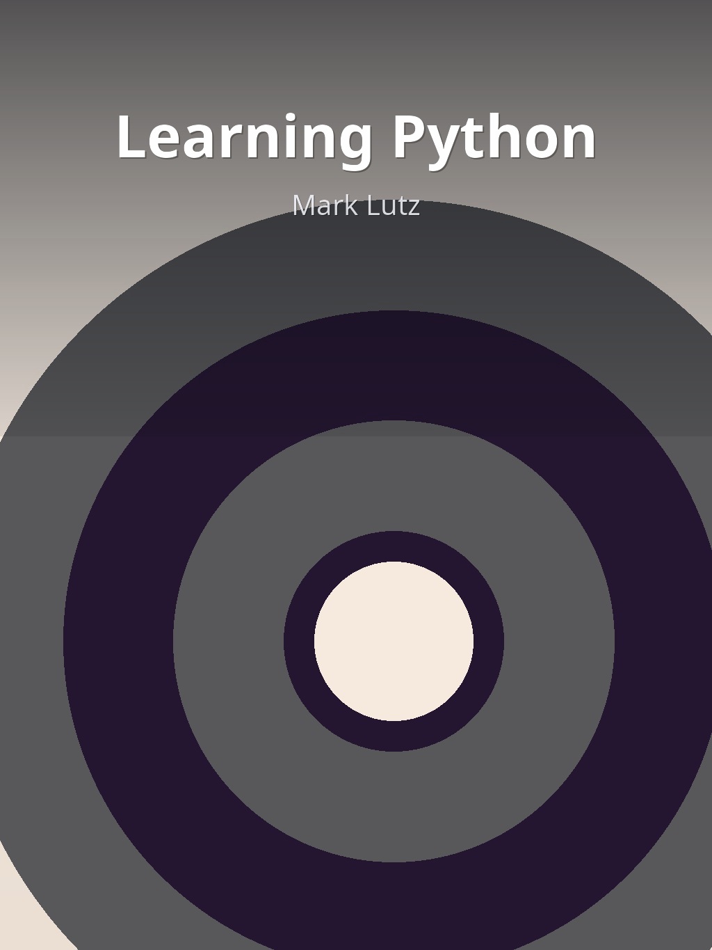 Learning Python by Mark Lutz book cover