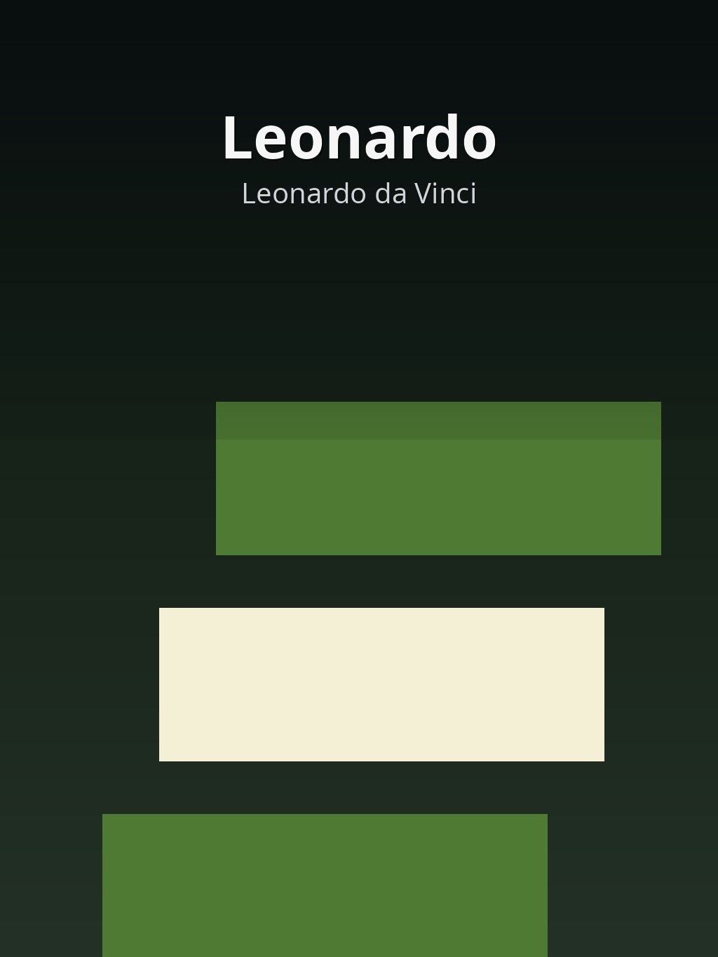 Leonardo by Leonardo da Vinci book cover
