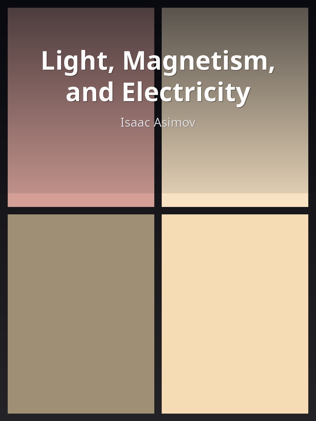 Light, Magnetism, and Electricity by Isaac Asimov book cover