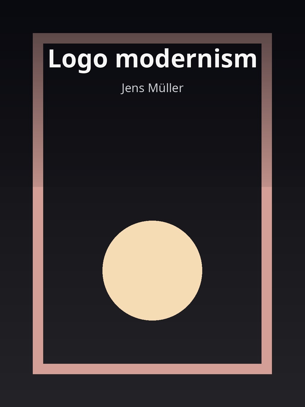 Logo modernism by Jens Müller book cover
