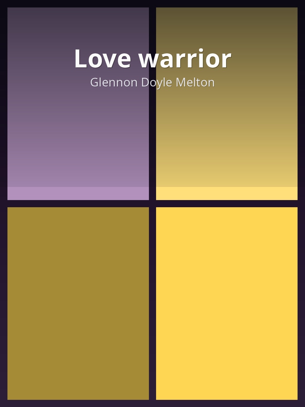 Love warrior by Glennon Doyle Melton book cover