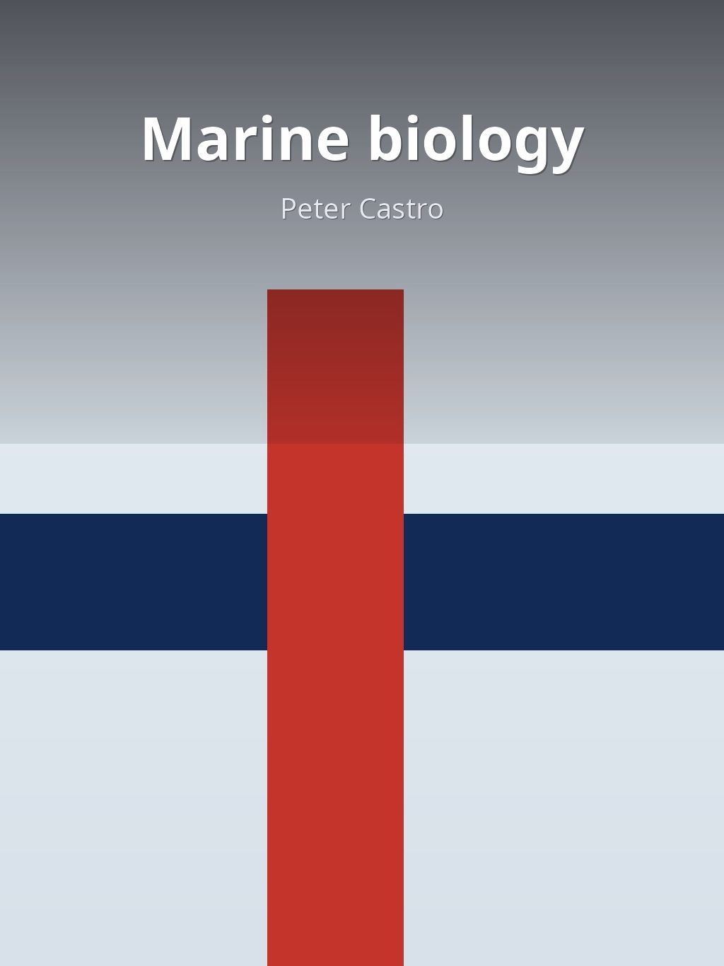 Marine biology by Peter Castro book cover