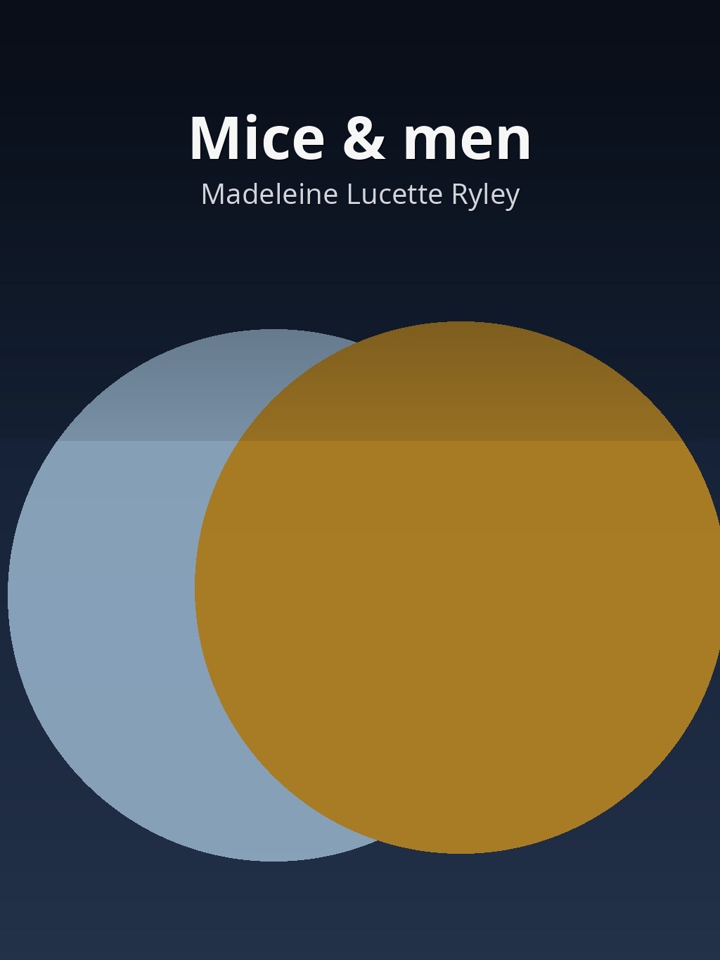 Mice & men by Madeleine Lucette Ryley book cover