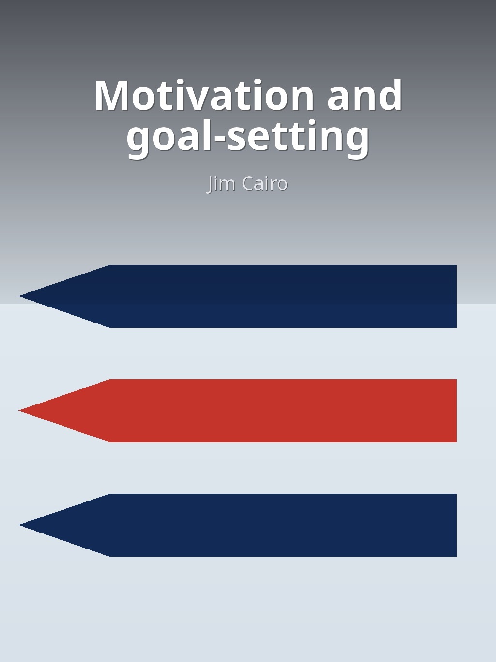 Motivation and goal-setting by Jim Cairo book cover