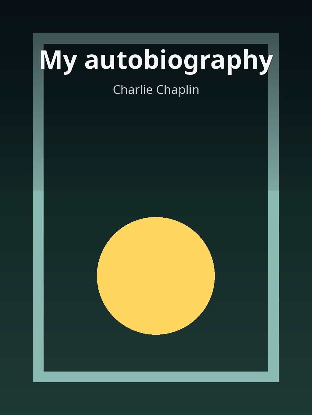 My autobiography by Charlie Chaplin book cover