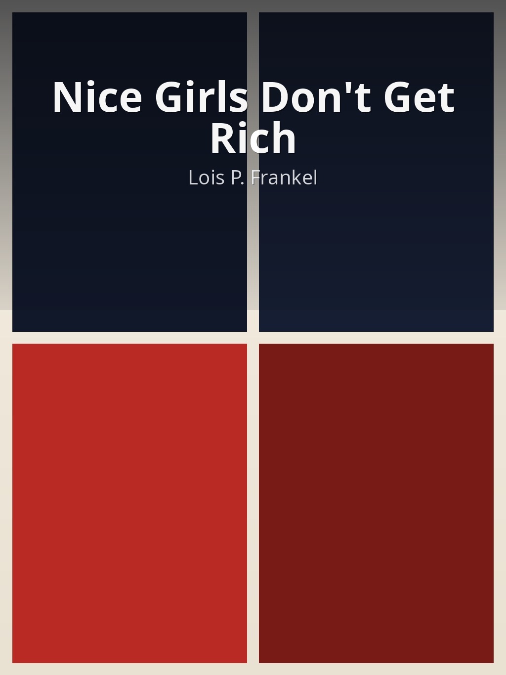 Nice Girls Don't Get Rich by Lois P. Frankel book cover
