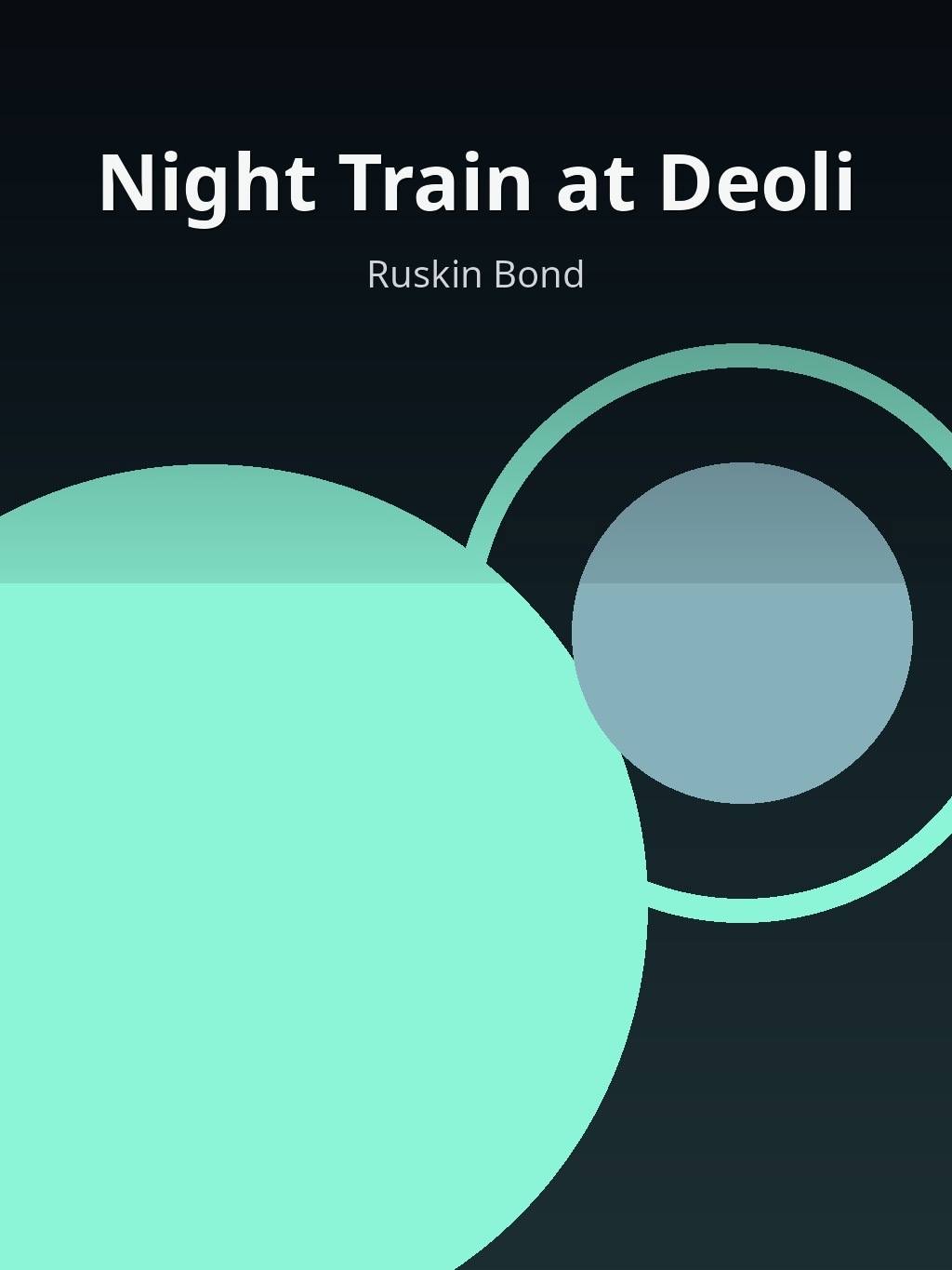 Night Train at Deoli by Ruskin Bond book cover