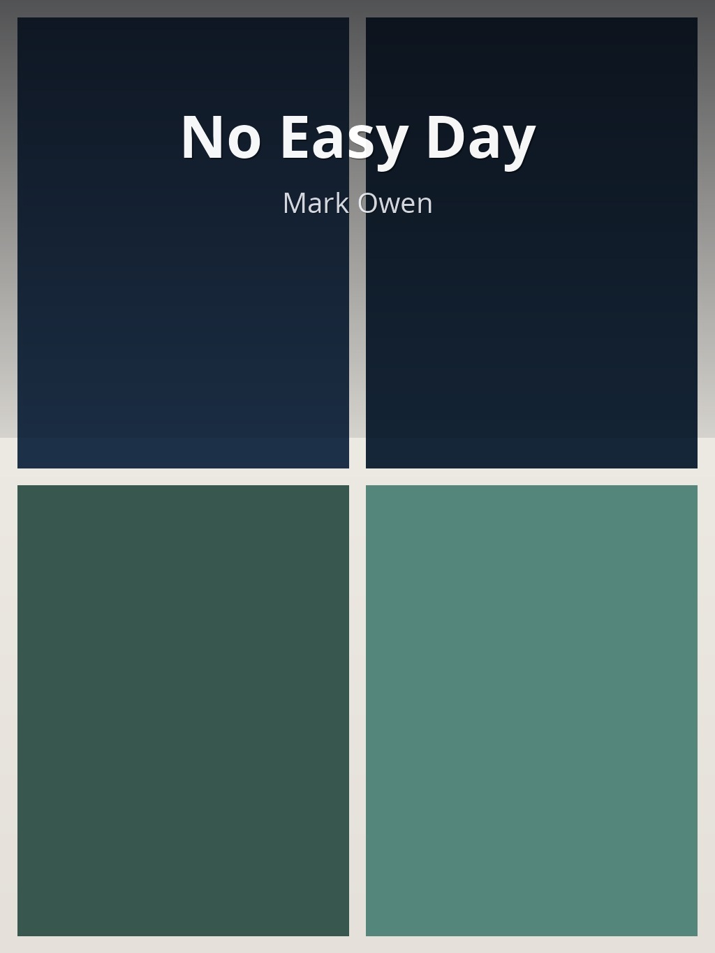 No Easy Day by Mark Owen book cover