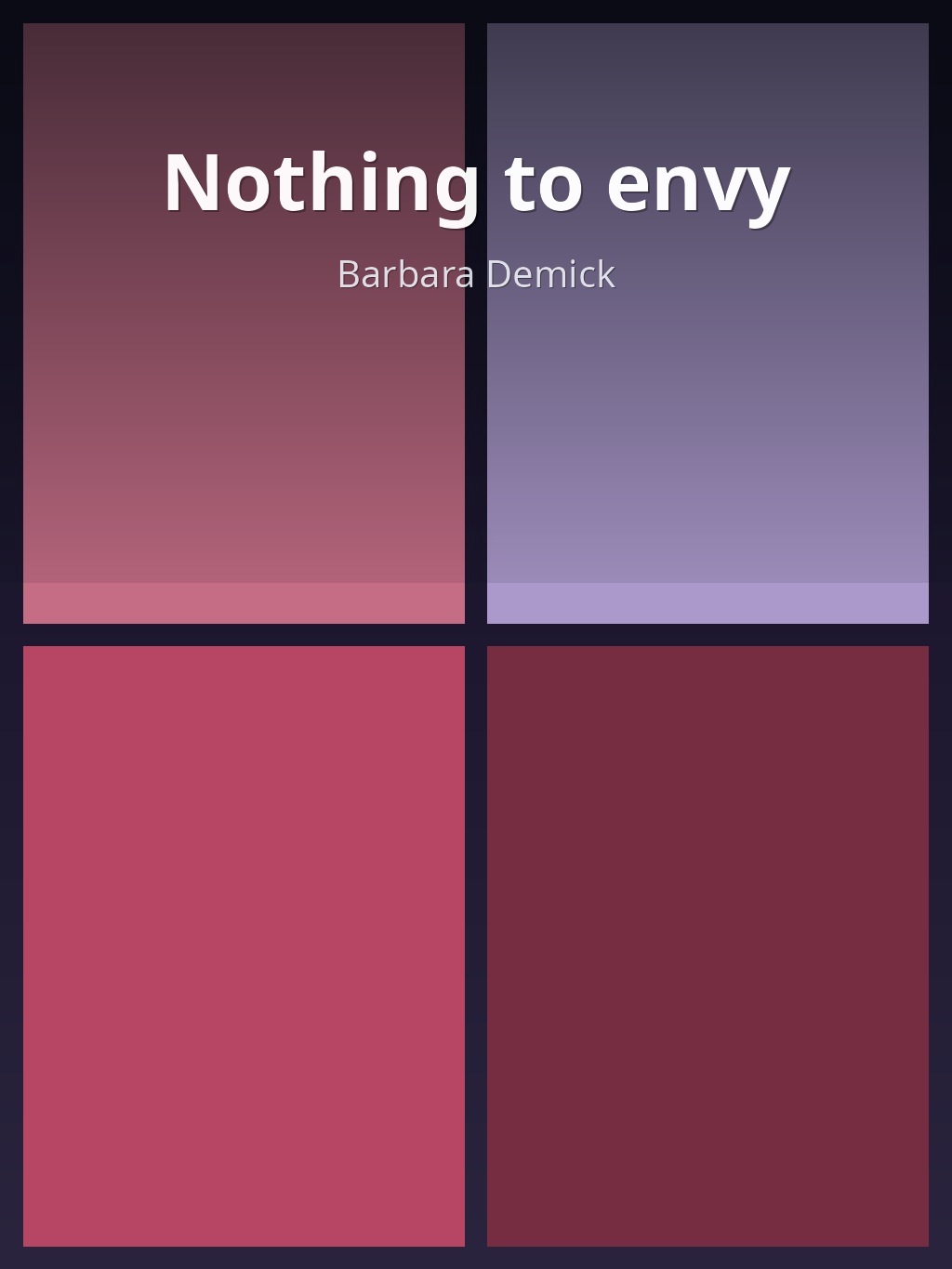 Nothing to envy by Barbara Demick book cover