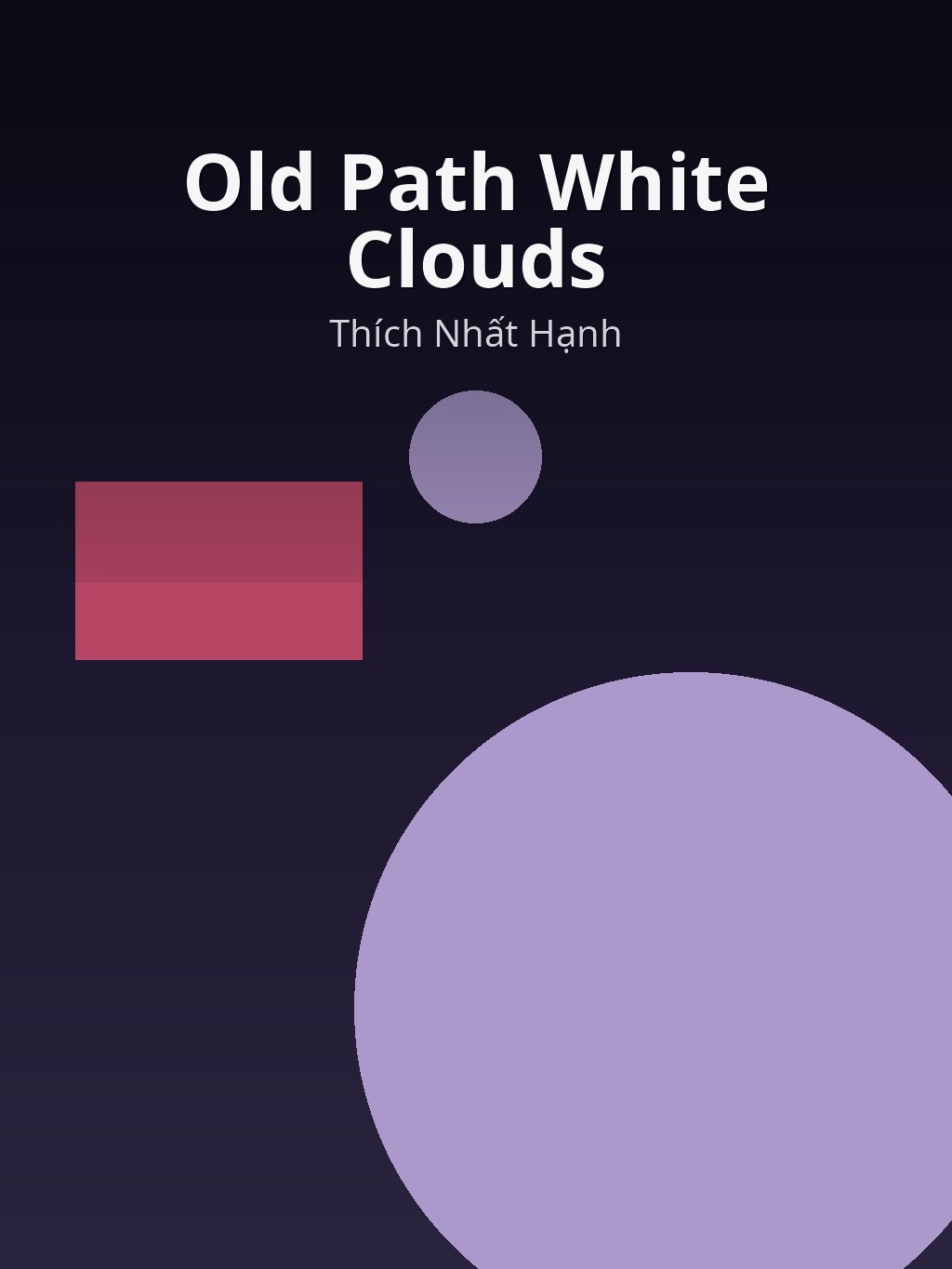 Old Path White Clouds by Thích Nhất Hạnh book cover