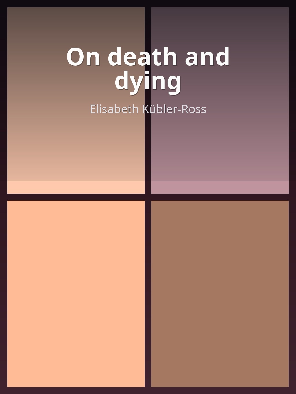 On death and dying by Elisabeth Kübler-Ross book cover