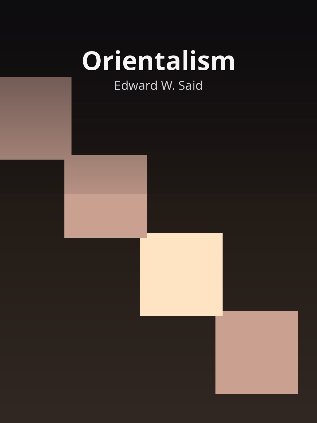 Orientalism by Edward W. Said book cover