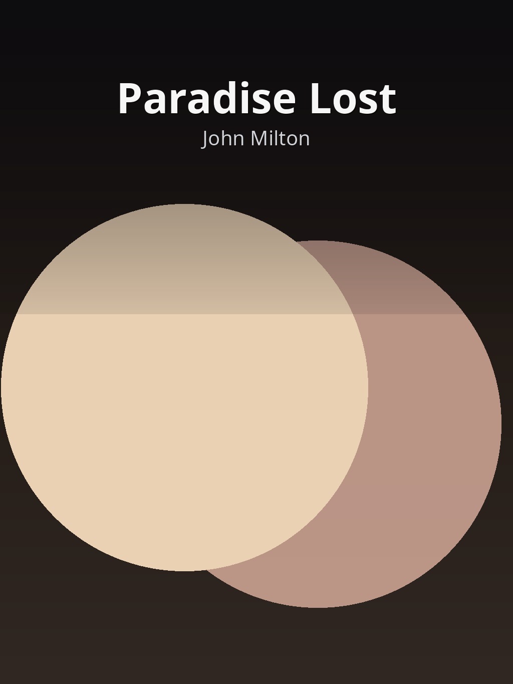 Paradise Lost by John Milton book cover