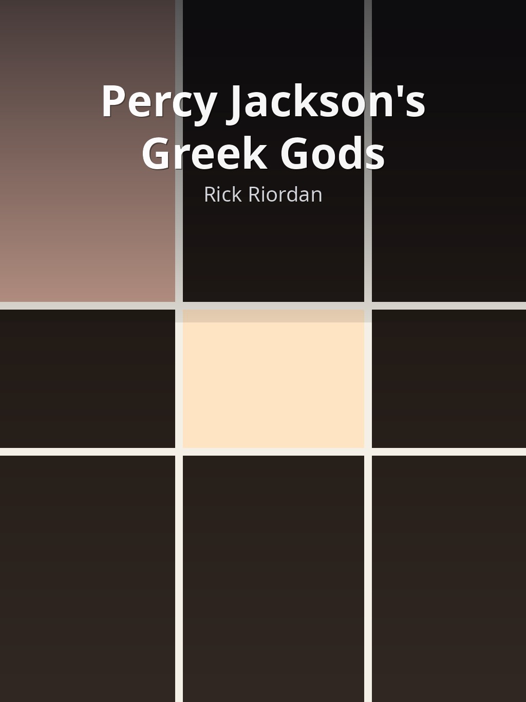 AI-generated book cover of Percy Jackson's Greek Gods by Rick Riordan