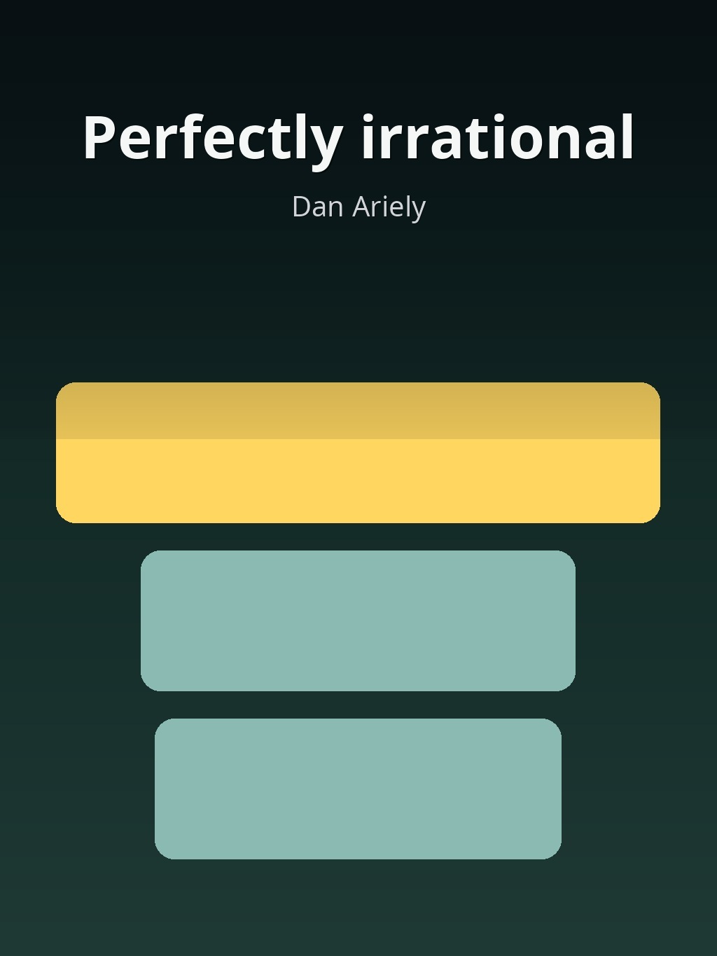 Perfectly irrational by Dan Ariely book cover