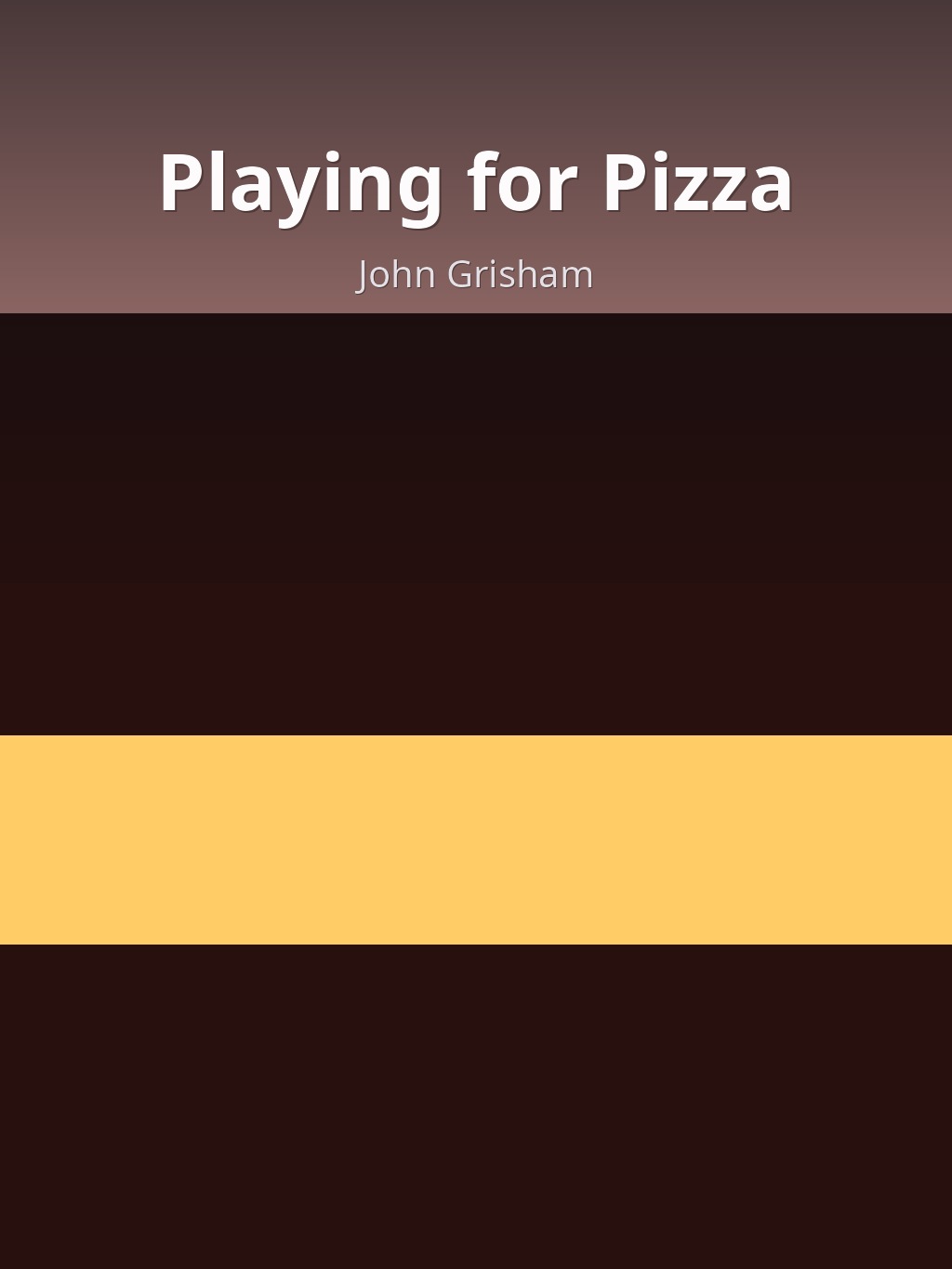 Playing for Pizza by John Grisham book cover