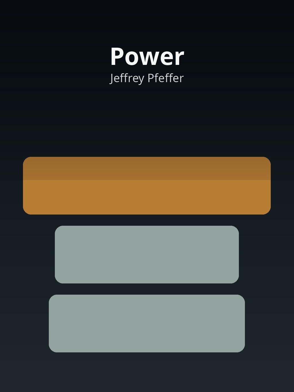 Power by Jeffrey Pfeffer book cover