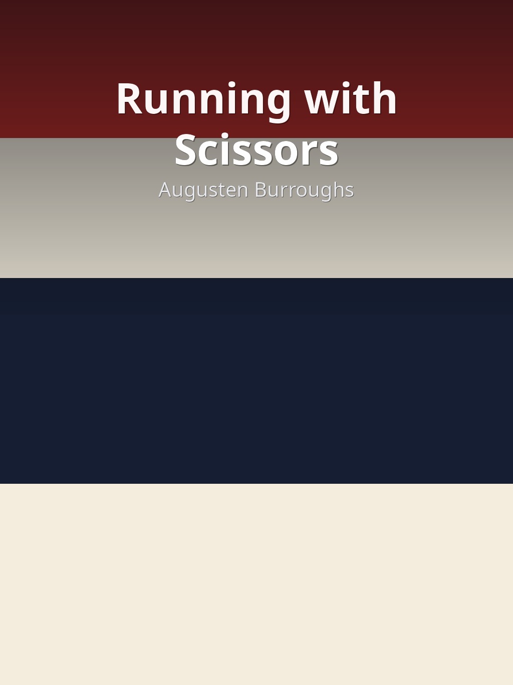 Running with Scissors by Augusten Burroughs book cover
