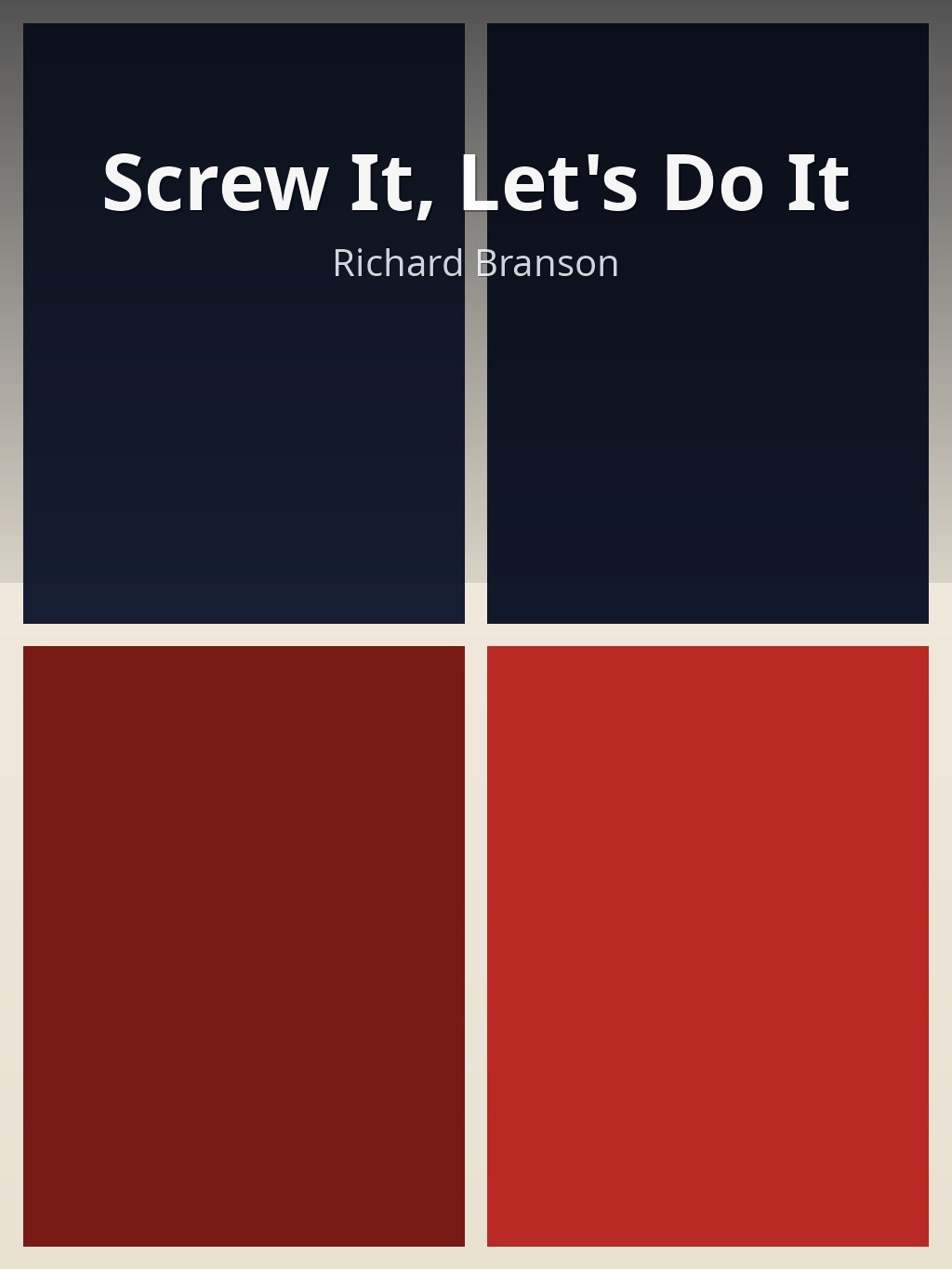 Screw It, Let's Do It by Richard Branson book cover