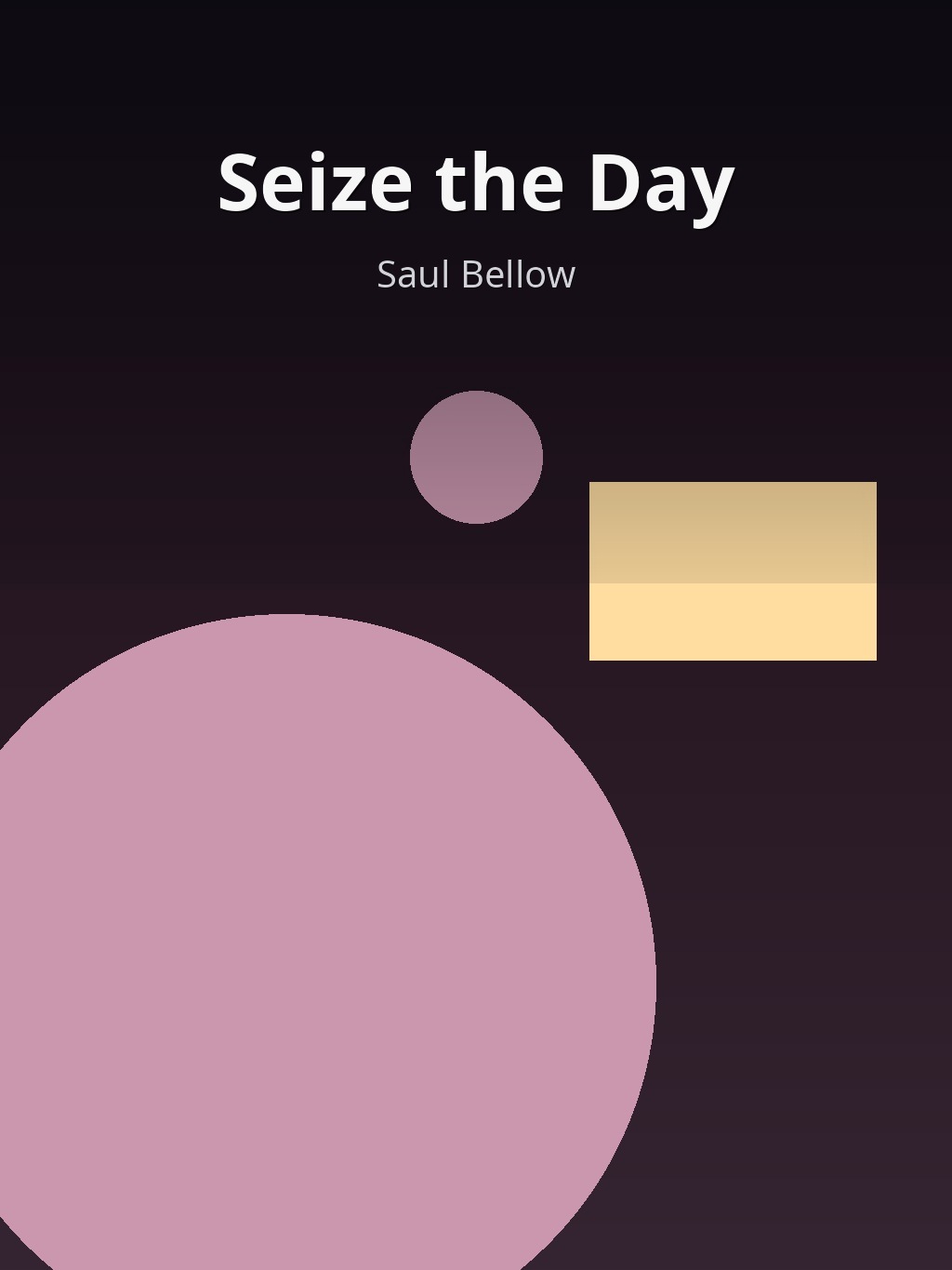Seize the Day by Saul Bellow book cover
