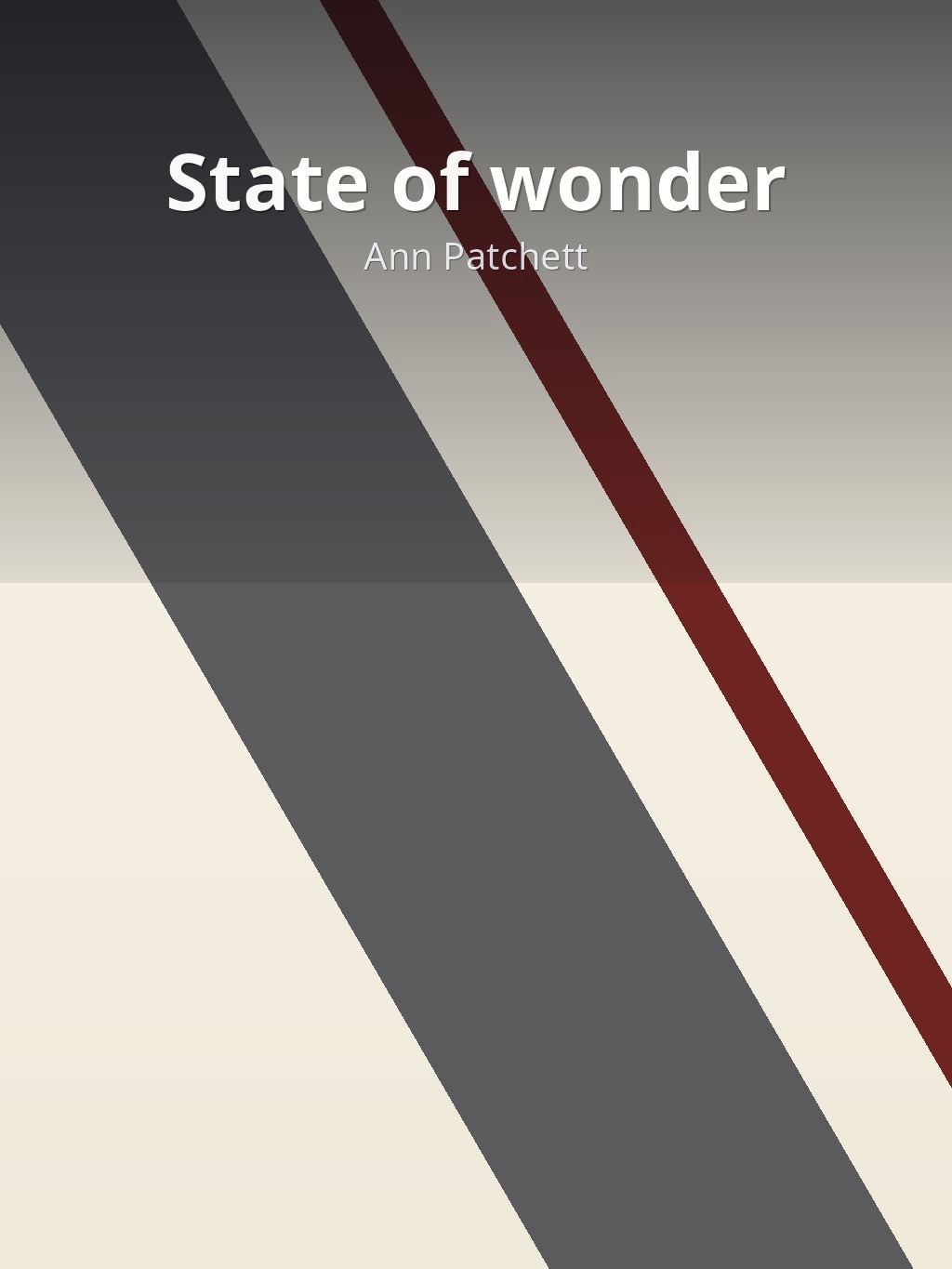 State of wonder by Ann Patchett book cover