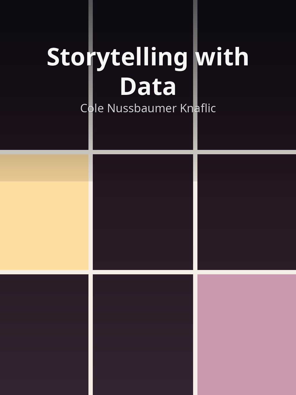 Storytelling with Data by Cole Nussbaumer Knaflic book cover