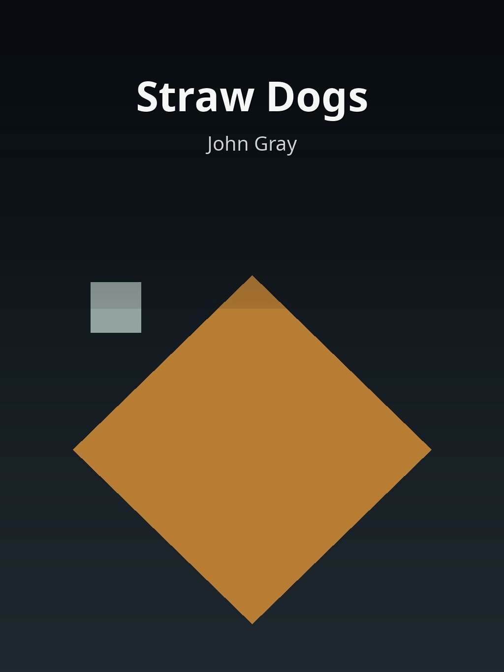 Straw Dogs by John Gray book cover
