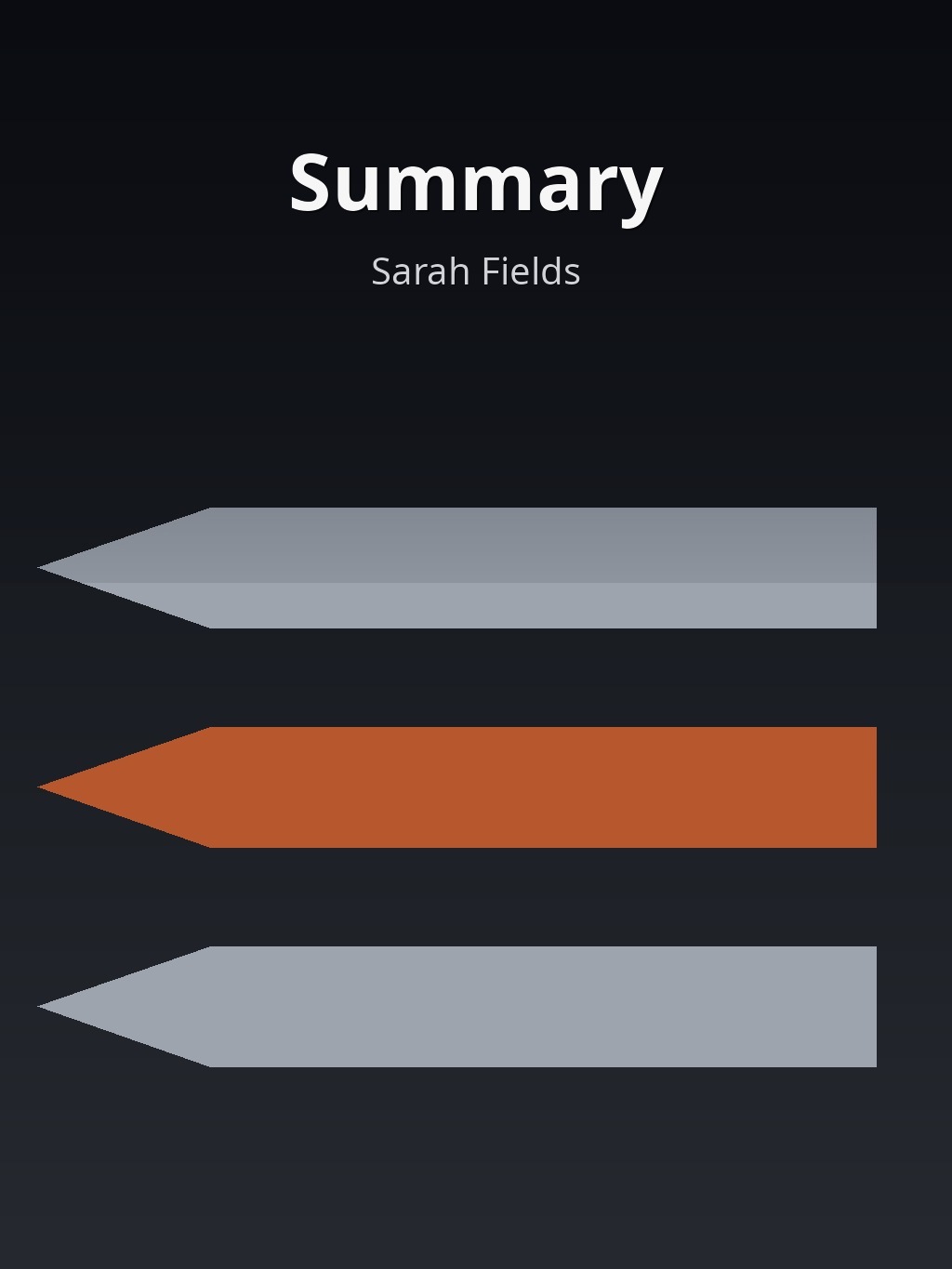 Summary by Sarah Fields book cover