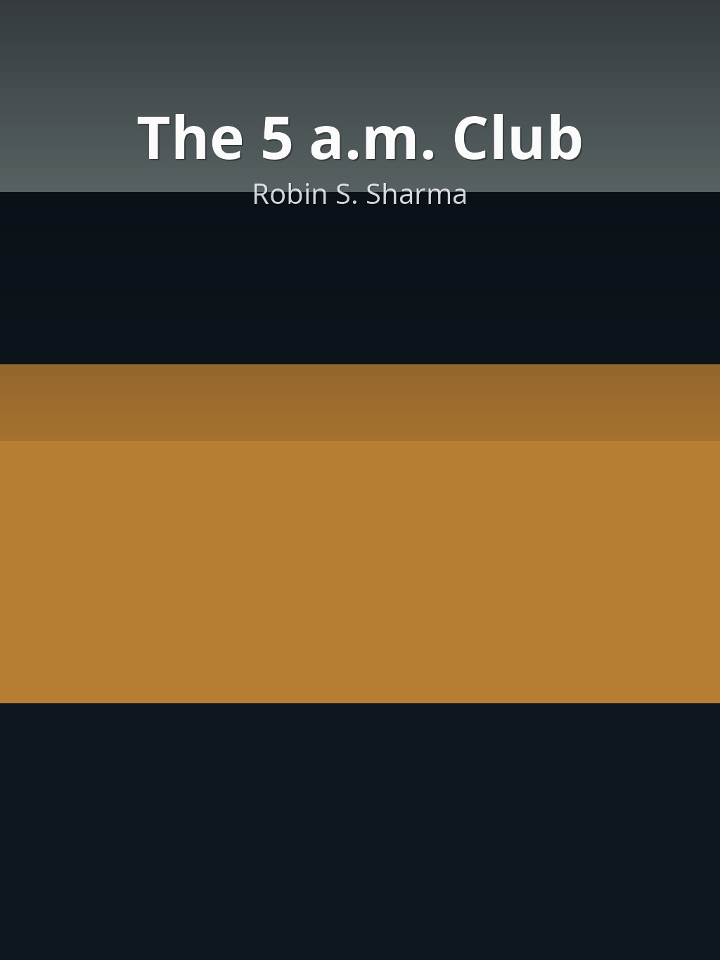 The 5 a.m. Club by Robin S. Sharma book cover