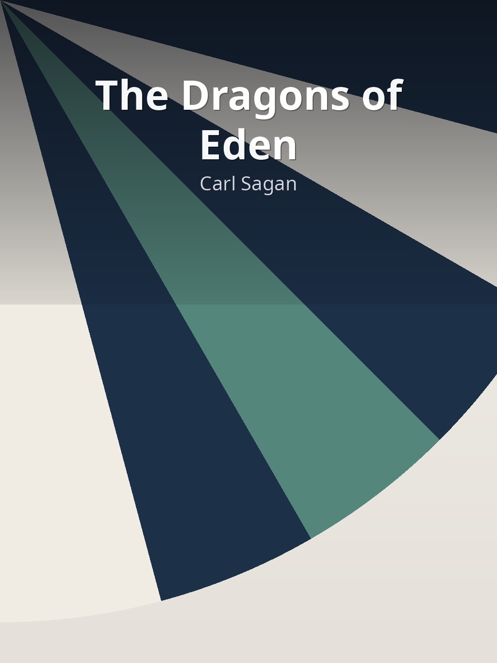 The Dragons of Eden by Carl Sagan book cover