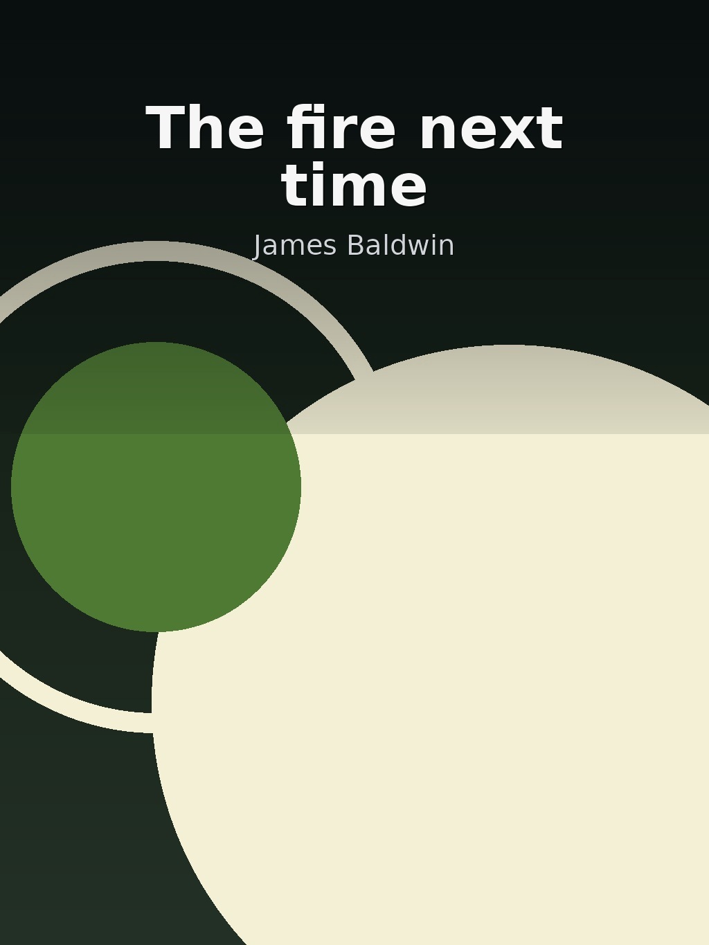 The fire next time by James Baldwin book cover