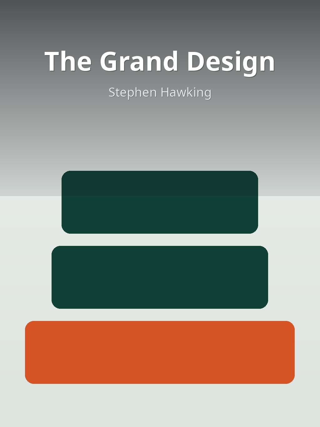 The Grand Design by Stephen Hawking book cover