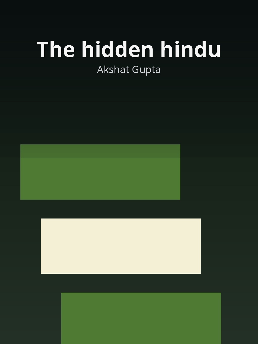 The hidden hindu by Akshat Gupta book cover