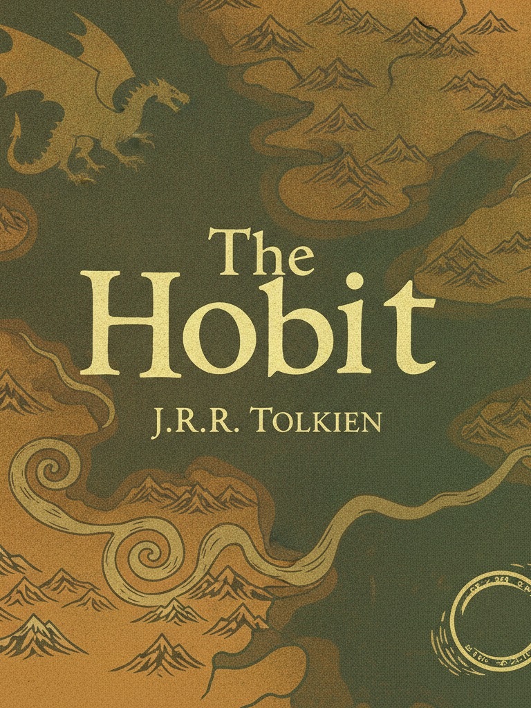 Book cover of The Hobbit by J.R.R. Tolkien — Book Drop Library