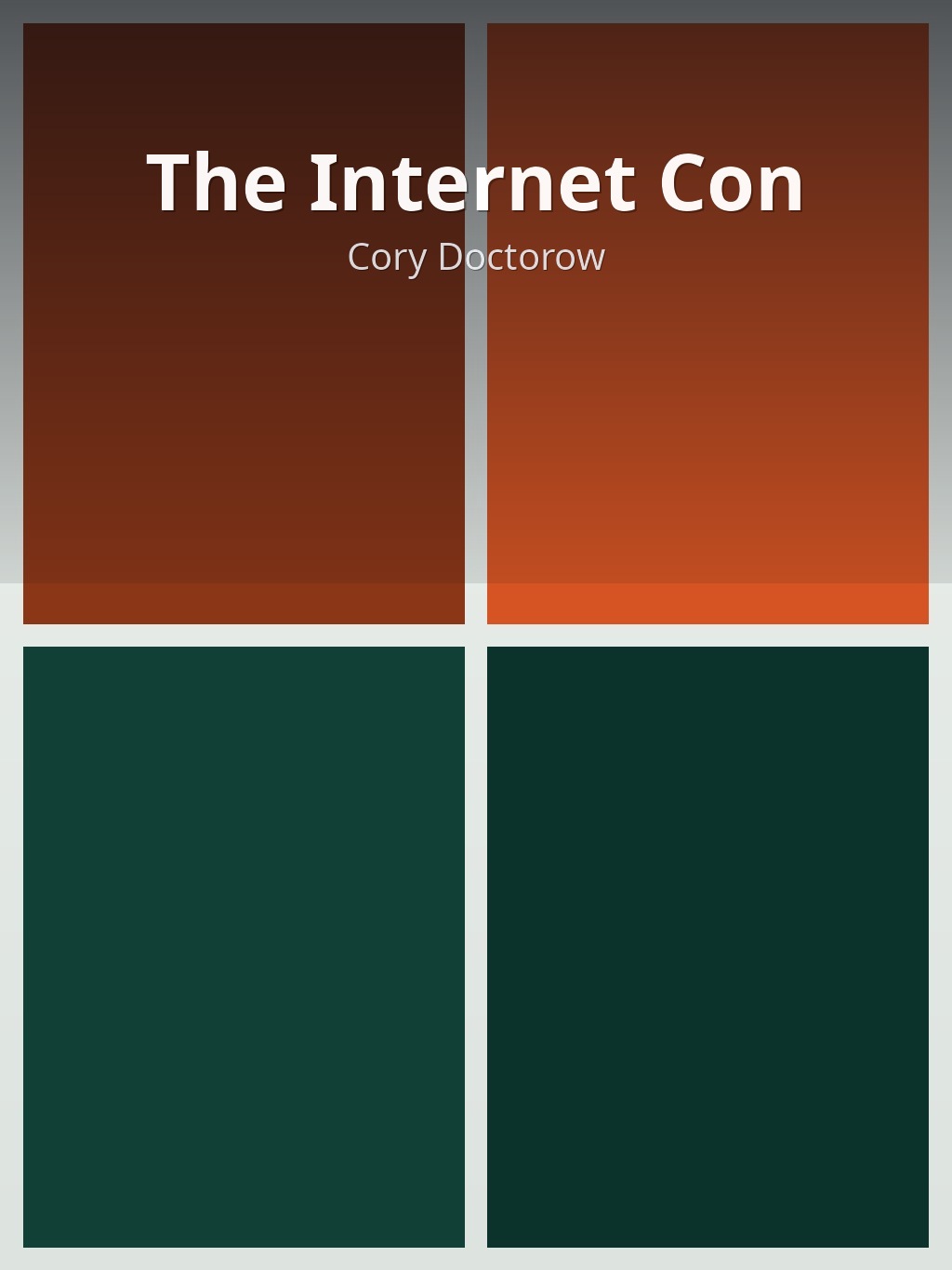 The Internet Con by Cory Doctorow book cover