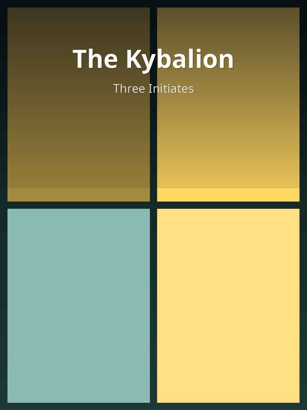 The Kybalion by Three Initiates book cover