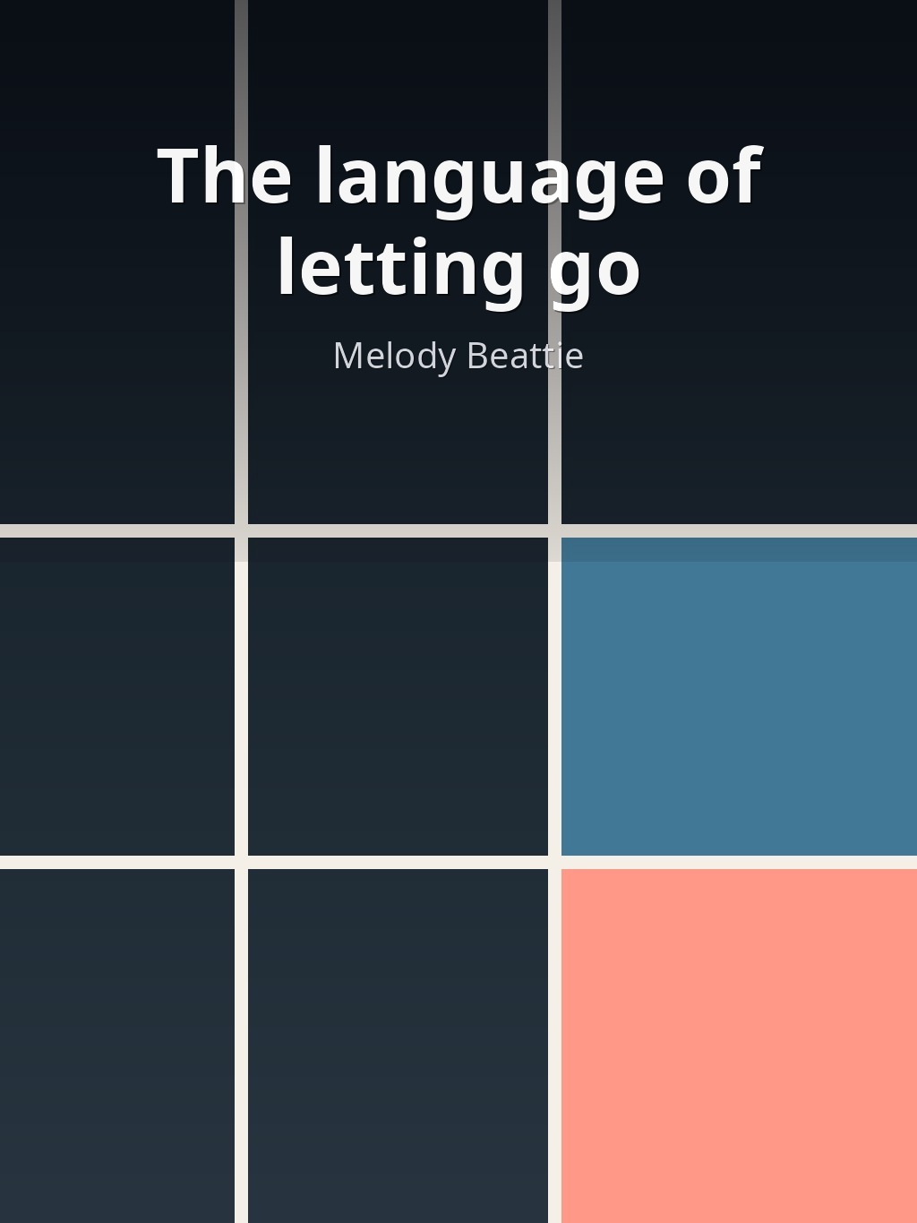 The language of letting go by Melody Beattie book cover