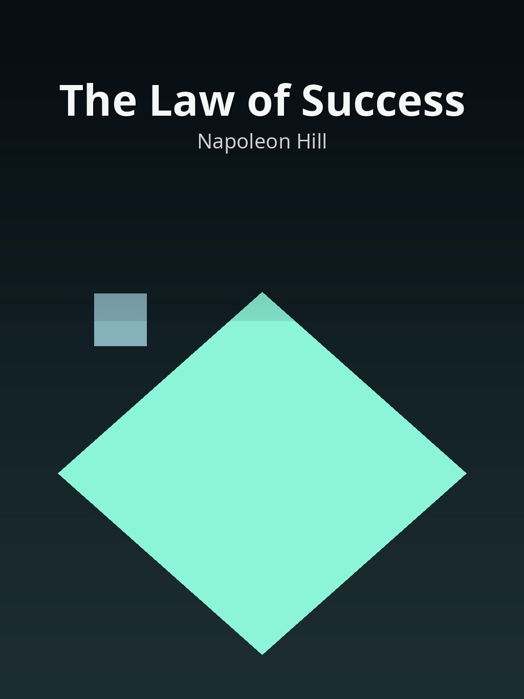 The Law of Success by Napoleon Hill book cover