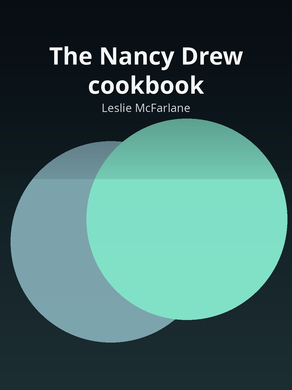 The Nancy Drew cookbook by Leslie McFarlane book cover