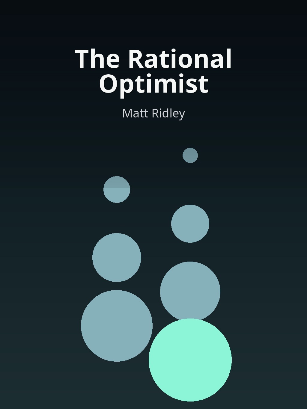 The Rational Optimist by Matt Ridley book cover