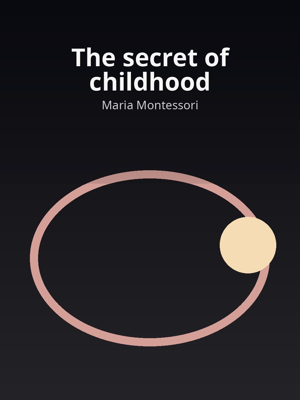 The secret of childhood by Maria Montessori book cover