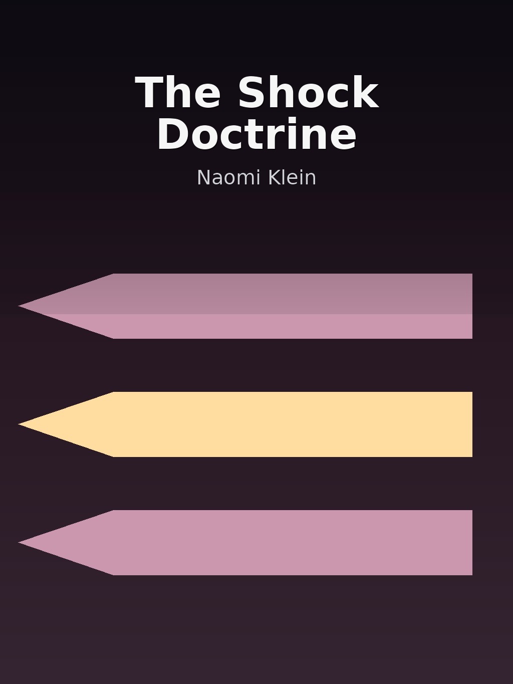 The Shock Doctrine by Naomi Klein book cover