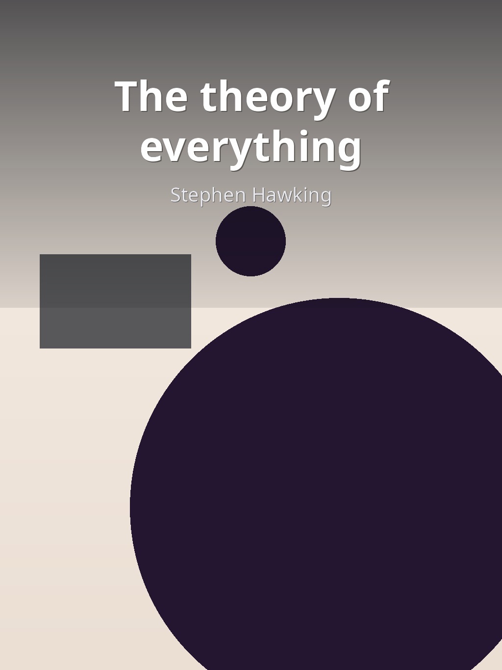 The theory of everything by Stephen Hawking book cover