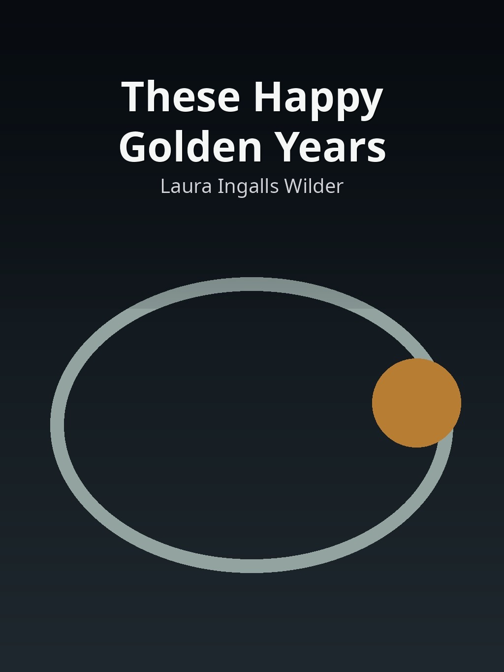 These Happy Golden Years by Laura Ingalls Wilder book cover
