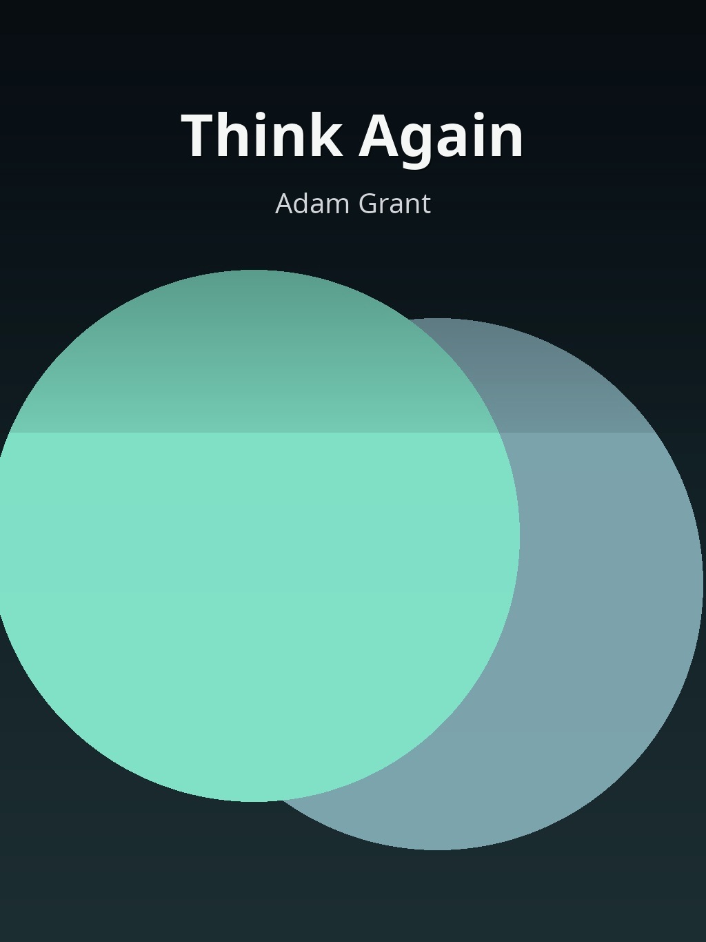 Think Again by Adam Grant book cover