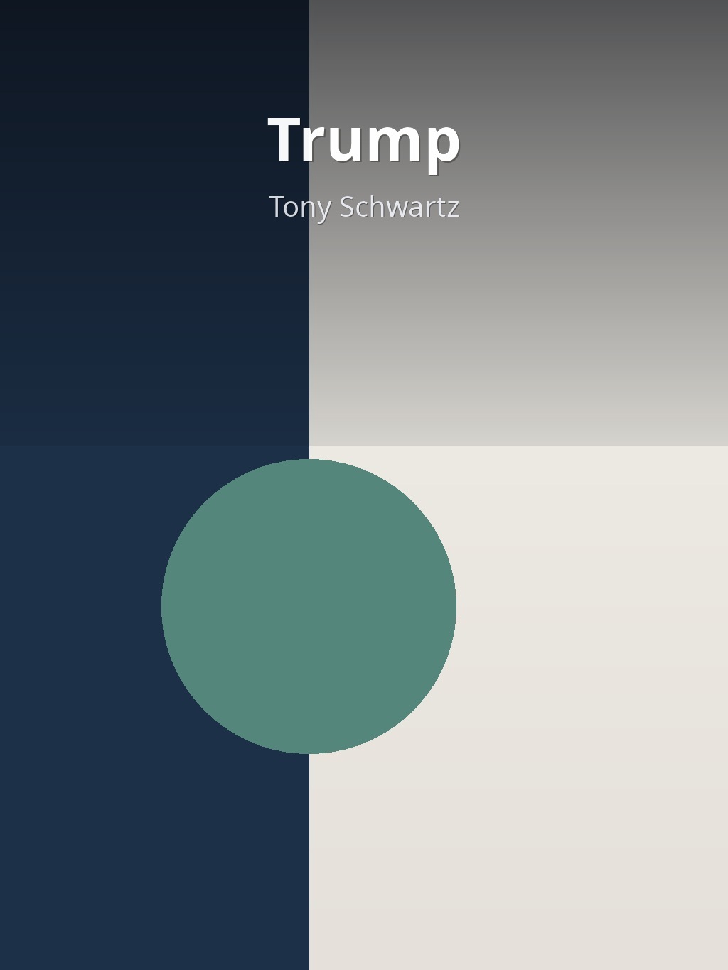 Trump by Tony Schwartz book cover