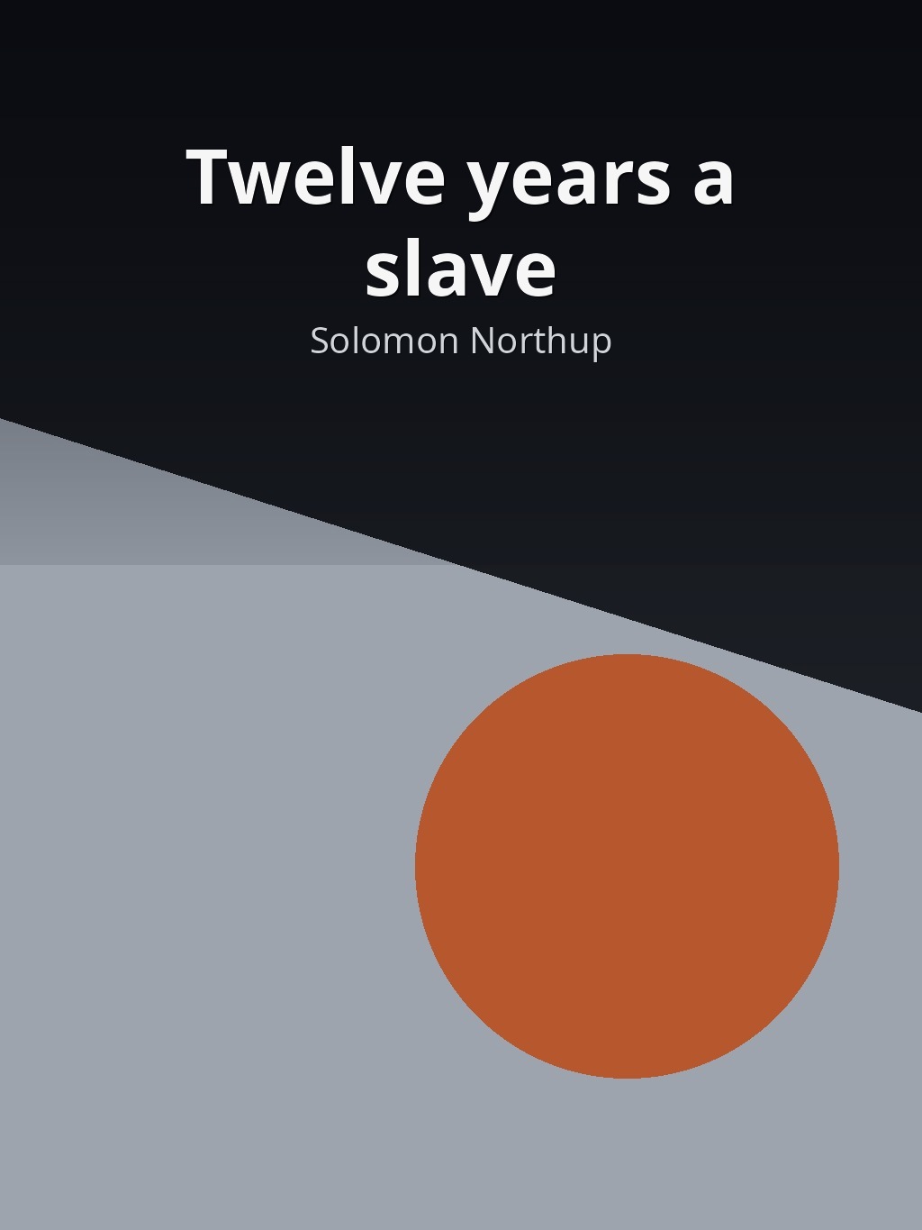 Twelve years a slave by Solomon Northup book cover